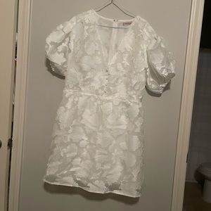 White lace mini